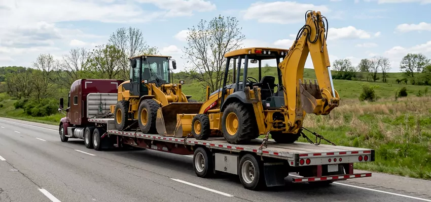 Loader and Backhoe Tractors Transport Dallas