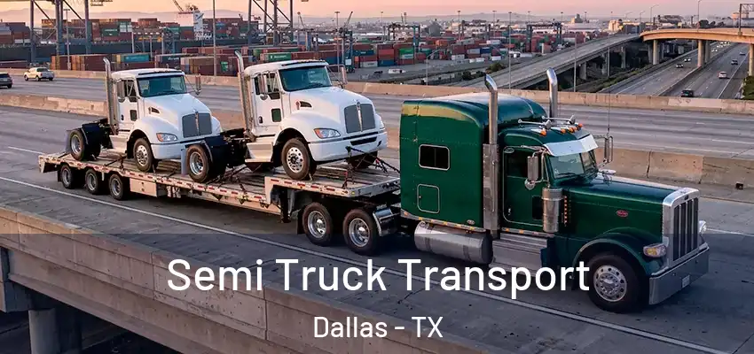  Semi Truck Transport Dallas - TX